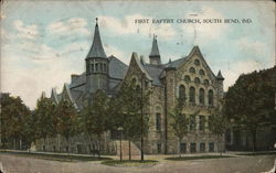 First Baptist Church South Bend, IN Postcard Postcard Postcard