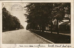 Main Street, North of Madison Postcard