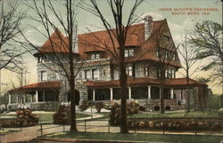 James Oliver's Residence South Bend, IN Postcard Postcard Postcard