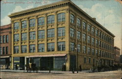 Street View of the Jefferson Building South Bend, IN Postcard Postcard Postcard