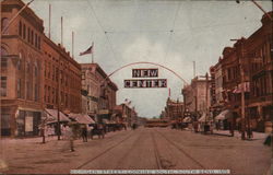 Michigan Street, Looking South South Bend, IN Postcard Postcard Postcard