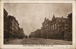 View of North Michigan Street Postcard