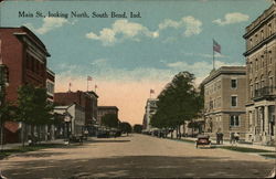 Main St., Looking North Postcard