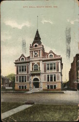 Street View of City Hall Postcard