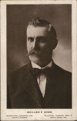 Millard F. Kerr, Republican Candidate for County Sherriff, South Bend Political Postcard Postcard Postcard