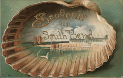 Souvenir from South Bend Indiana Postcard Postcard Postcard