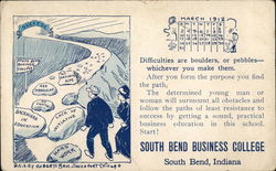 South Bend Business College Postcard