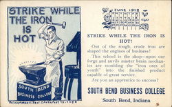 South Bend Business College Postcard