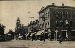 Northwest Corner, Main and Second Streets Postcard