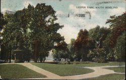 Leeper Park South Bend, IN Postcard Postcard Postcard