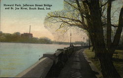 Howard Park, Jefferson Street Bridge and St. Joe River Postcard