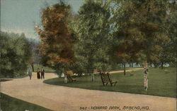 Landscape Scene in Howard Park South Bend, IN Postcard Postcard Postcard