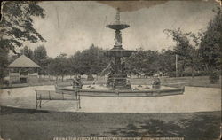 Electric Fountain Howard Park South Bend, IN Postcard Postcard Postcard