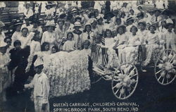 Queen's Carriage, Children's Carnival - Springbrook Park Postcard