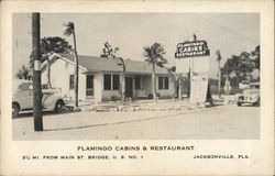 Flamingo Cabins & Restaurant Postcard