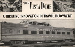 Vista Dome Trains, Railroad Postcard Postcard Postcard