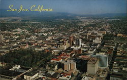 Aerial View of City San Jose, CA Postcard Postcard Postcard