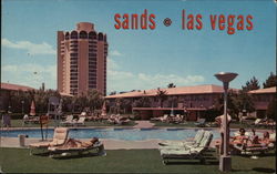 Sands Hotel - Poolside Las Vegas, NV Postcard Postcard Postcard