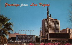 Greetings From Las Vegas, Hotel Sahara Nevada Postcard Postcard Postcard