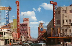 Fremont Street from Main Street Postcard