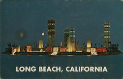 Offshore Oil Islands Long Beach, CA Postcard Postcard Postcard