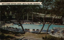 Buccaneer Motor Lodge Jekyll Island, GA Postcard Postcard Postcard