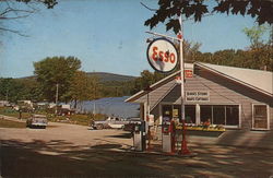 Bird's Beach and Trailer Park Postcard