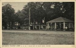 Snyder's Tourist Camp South Bend, IN Postcard Postcard Postcard