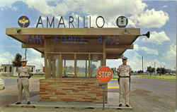 Entrance To Amarillo Air Force Base Texas Postcard Postcard