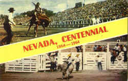 Nevada Centennial Rodeos Postcard Postcard