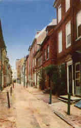 Elfreth's Alley, North of Arch Street Philadelphia, PA Postcard Postcard