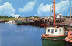 Fishing Boats In Famous Rock Harbor Postcard