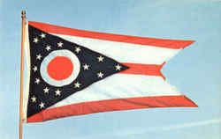 Ohio's State Flag Postcard Postcard