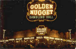 Golden Nugget Gambling Hall Las Vegas, NV Postcard Postcard