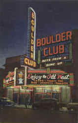 Boulder Club Las Vegas, NV Postcard Postcard