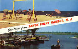 Greetings From Sands Point Harbor Postcard