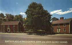 Birth Place John And John Quincy Adams Postcard