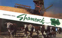 Greetings From Shamrock Texas Postcard Postcard