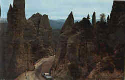 View Of Needles Highway Postcard