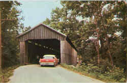 Brown County #4 Covered Bridge Postcard