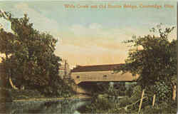 Wills Creek And Old Double Bridge Cambridge, OH Postcard Postcard