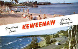 Greetings From Keweenaw Michigan Postcard Postcard