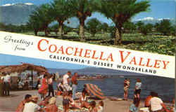 Greetings From Coachella Valley Scenic, CA Postcard Postcard