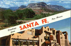 Greetings From Santa Fe Postcard