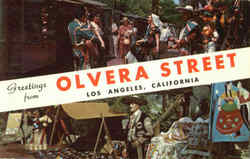 Greetings From Olvera Street Postcard