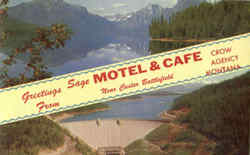 Greetings From Sage Motel & Café Postcard