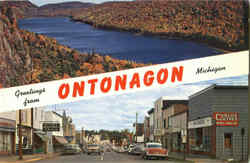 Greetings From Ontonagon Postcard