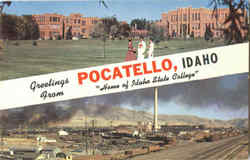 Greetings From Pocatello Idaho Postcard Postcard