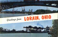 Greetings From Lorain Ohio Postcard Postcard