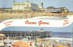 Greetings From Ocean Grove Postcard